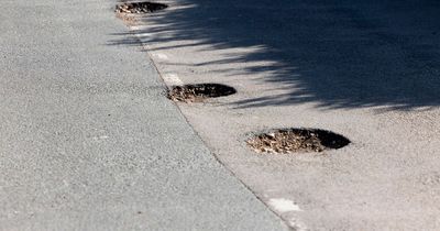 'UK's worst road' for massive potholes has more than 20 in 220yd stretch
