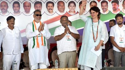 Congress leader Priyanka Gandhi accuses BJP government of looting ₹1.5 lakh crore from Karnataka