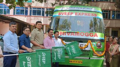 SVEEP Express bus flagged off in Shivamogga