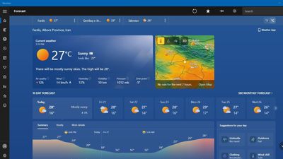 Microsoft rains MSN news feed down on Windows 11 Weather app