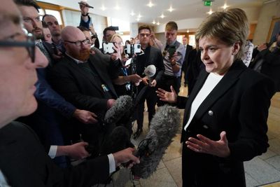 Nicola Sturgeon takes jab at media for presence outside her home