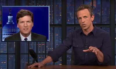 Seth Meyers on Tucker Carlson’s firing: ‘Fox really knows how to disappear someone’