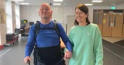 Sean Cox shares major update as he uses exoskeleton to walk on RTE's Prime Time