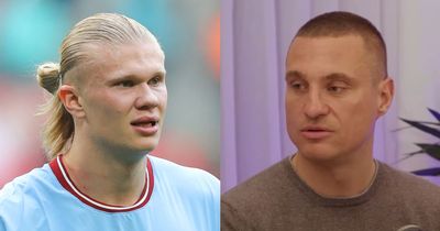 Ex-Man United ace Nemanja Vidic explains how he would defend against Man City star Erling Haaland