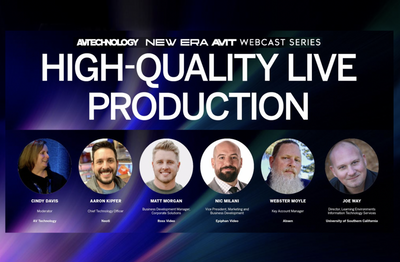 High-Quality Live Production Webcast - Weds., April 26 - Register Now