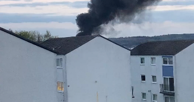 Residents in Scots town left with no power amid huge blaze at electricity substation