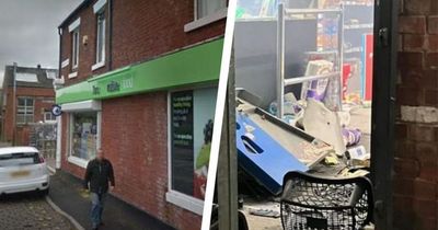 Explosion as crime gang order staff from Co-op and blow up cash machine