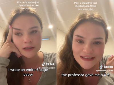 University student tearfully reveals she received a zero on six-page essay: ‘Should’ve just cheated with AI’