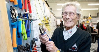 Britain's oldest worker, 90, has no plans to leave job and hopes to be there at 100