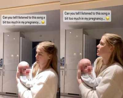 Mother reveals the hip hop song she listened to during pregnancy that soothes her two-month-old baby
