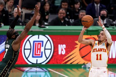 Trae Young drained a ridiculous season-saving 3-pointer to force a Game 6 for the Hawks