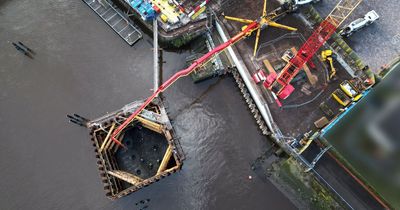 Fantastic images show Govan to Partick bridge progress as it moves one step closer to completion