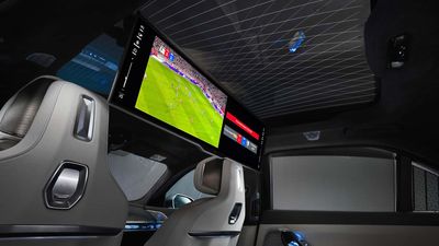 BMW 7 Series Passengers Can Stream Soccer On Rear 31.1-Inch Screen Because Why Not?