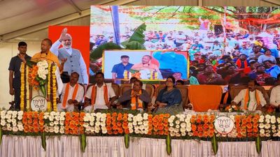 UP CM Yogi Adityanath tells Mandya to vote for BJP citing benefits of double engine government in Karnataka