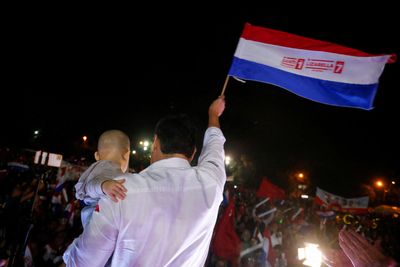 Paraguay presidential hopeful Santiago Pena seeks to be calm amid political storm