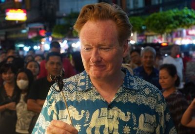 Comedian Conan O'Brien filming in Bangkok