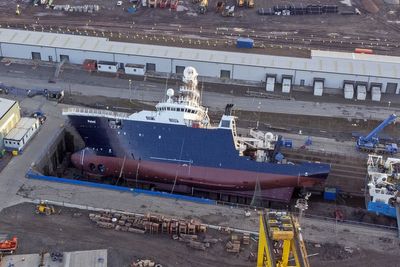 Man ‘flung across bridge’ when US navy ship tipped over in dry dock