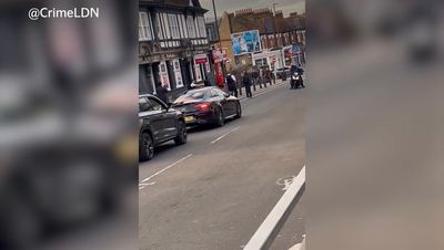 ‘Knifeman’ falls to ground in shocking Taser arrest in Tooting high street