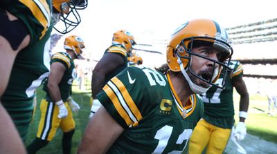Look: Aaron Rodgers Spotted in Jets Gear for First Time Since Blockbuster Trade