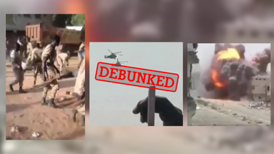 These three videos have nothing to do with the clashes in Sudan