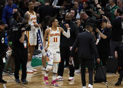 Trae Young Shared Special Moment With Suspended Teammate Right After Game 5 Win