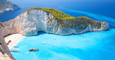 Iconic Greek beach right by party town to close to tourists for summer holidays