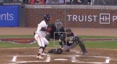 MLB Fans Rightfully Ripped Ump for This Laughably Bad Called Strike in Marlins-Braves