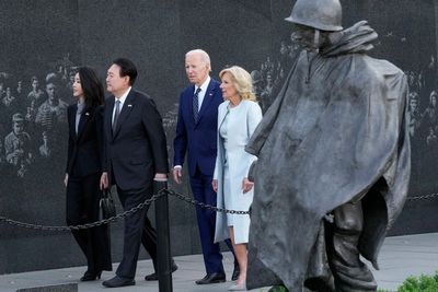 Watch: Joe Biden and South Korean president Yoon Suk Yeol speak at White House