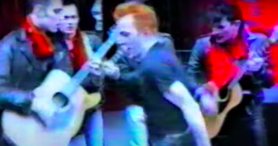 Rare footage shows spectacular Edinburgh Clash performance during 1985 busking tour