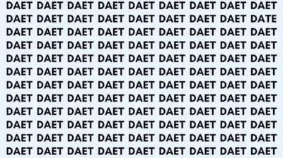 Only those with hawk eyes can spot "DATE" in 5 seconds