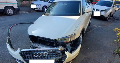 Cupra driver smashed into parked Audi then 'walked away'