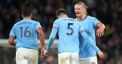 Erling Haaland mimics Gabriel Jesus as Man City monster Arsenal