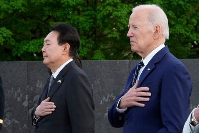 Watch: Biden hosts state dinner for South Korean president at White House