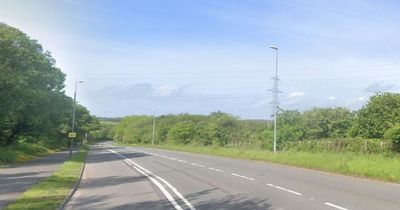 Motorcyclist left fighting for life after crash on A48 near Swansea