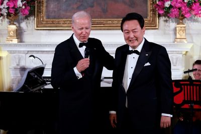 'I had no damn idea you could sing': Yoon's 'American Pie' stuns Biden