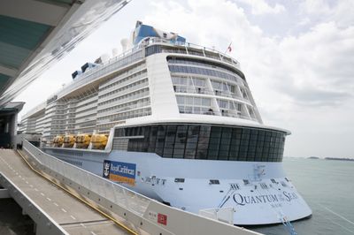 A cruise ship passenger is missing after going overboard in the Pacific Ocean
