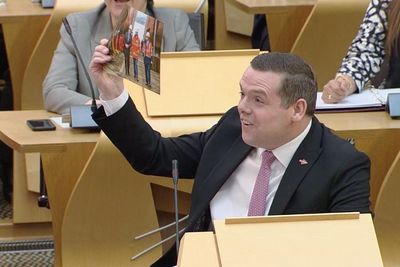 'Schoolboy' Douglas Ross told off for using props during FMQs