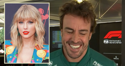 Fernando Alonso smiles as he awkwardly dodges Taylor Swift question at Azerbaijan GP