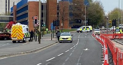 Biker dies after crashing into lamppost moments after police asked him to stop