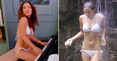 I'm A Celeb's Myleene Klass sends fans wild as she plays piano in famous white bikini