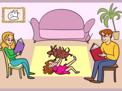 Brain teaser: Find 4 words related to 'reading' hidden in this picture