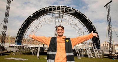 Ewan McVicar 'buzzing' and 'nervous' ahead of huge Ayr festival homecoming as he visits festival site with organisers
