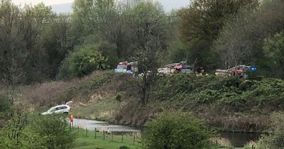 Car veers off road and into water after 'altercation' as police make arrests