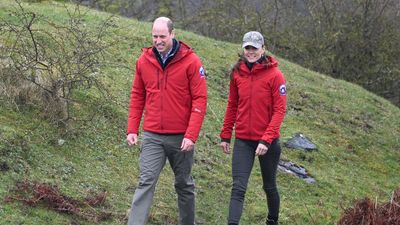 Kate Middleton goes into full-on outdoor mode with not one, but *two* bold waterproof jackets as she twins with Prince William