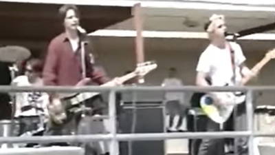 Watch a teenage Green Day perform outside their high school back in 1990
