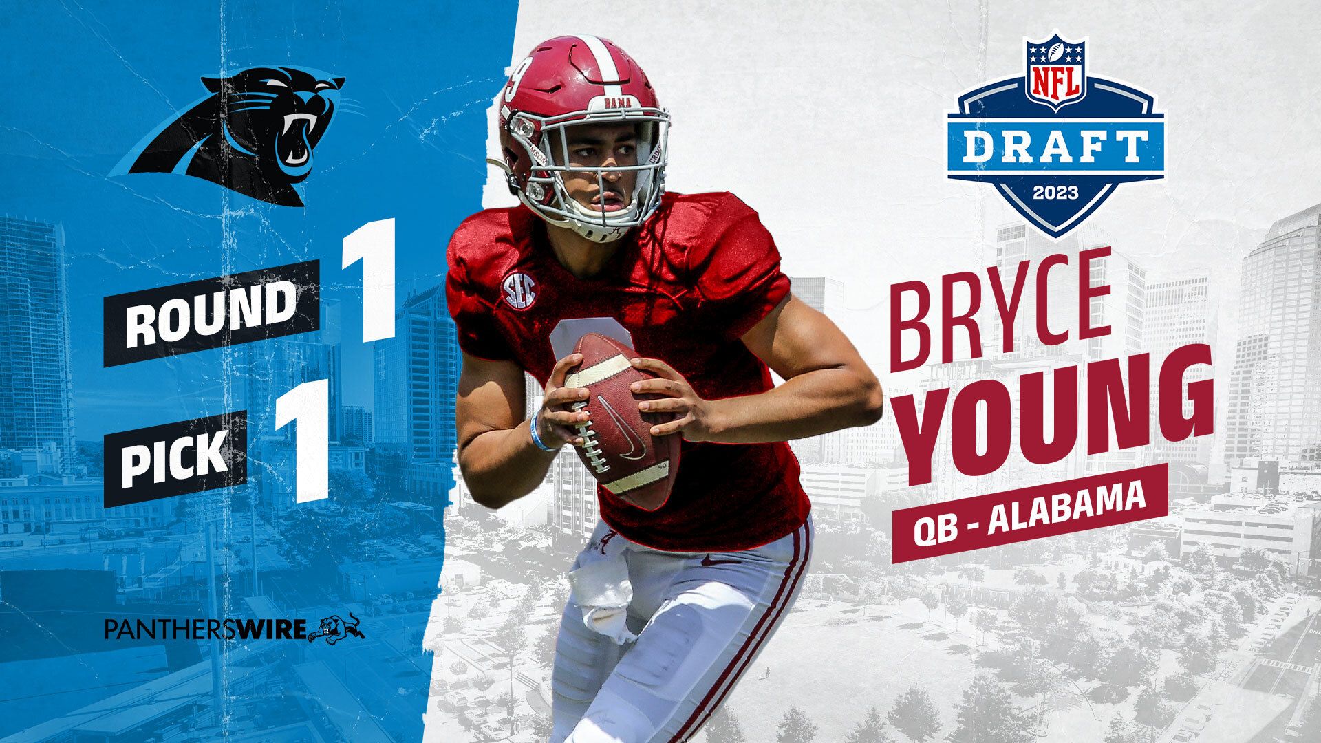 Panthers select QB Bryce Young with 2023 draft’s No. 1…