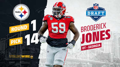 Steelers select Georgia OT Broderick Jones with No. 14 pick