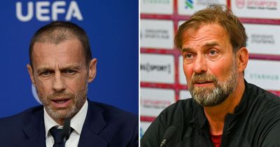 UEFA president admits he ‘doesn’t understand’ the handball law after Jurgen Klopp admission