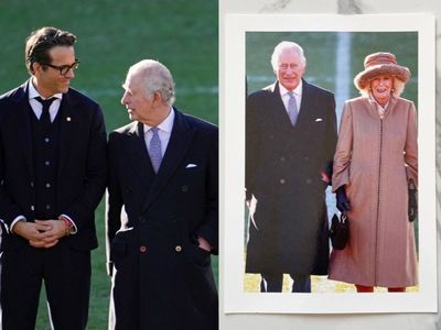King Charles and Queen Camilla crop Ryan Reynolds out of thank you card photo
