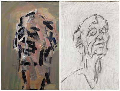 Auerbach, grand master of paint, as hot-wired as a live grenade at 92